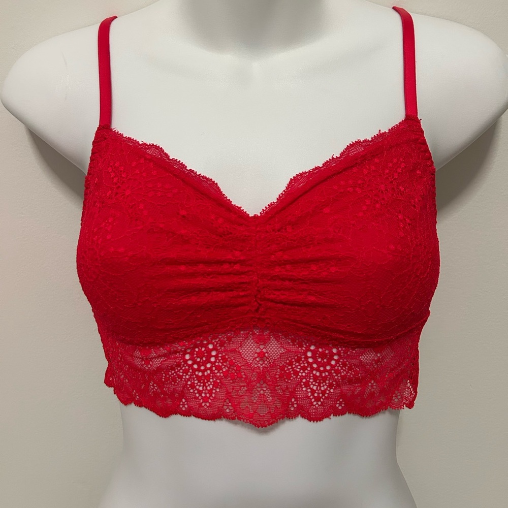 Victoria’s Secret PINK Red Lace Bralette!